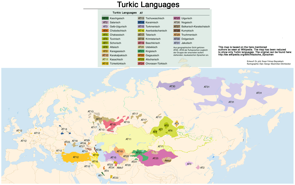 Turkic speaking regions - Turan